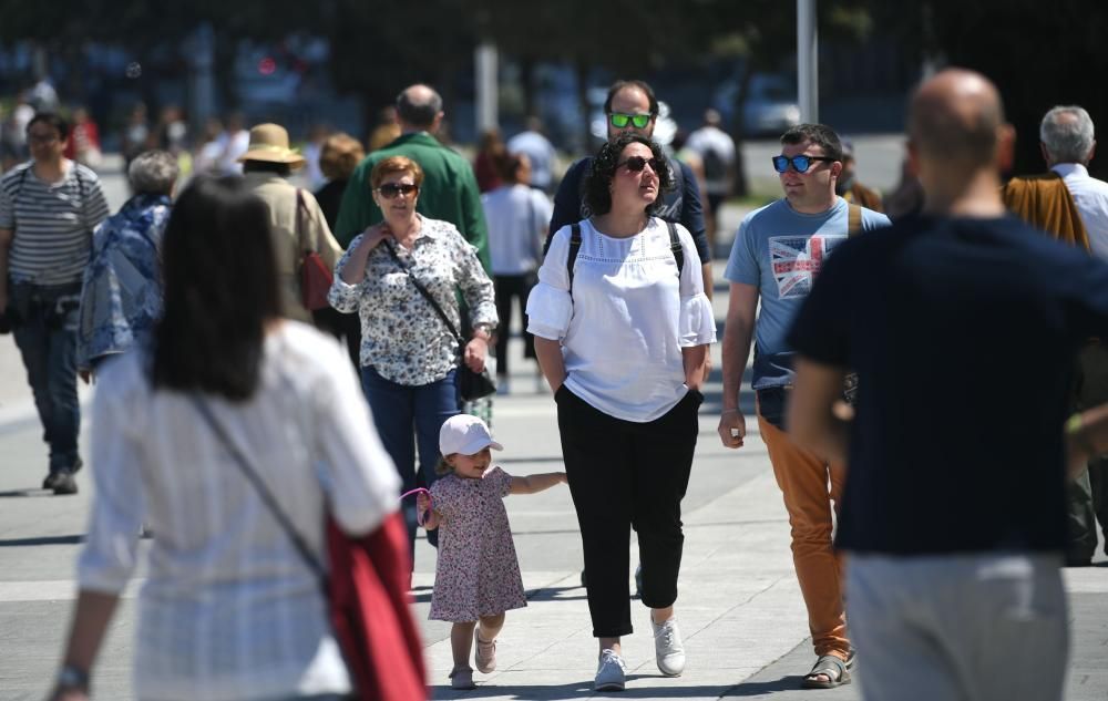 A Coruña disfruta del buen tiempo