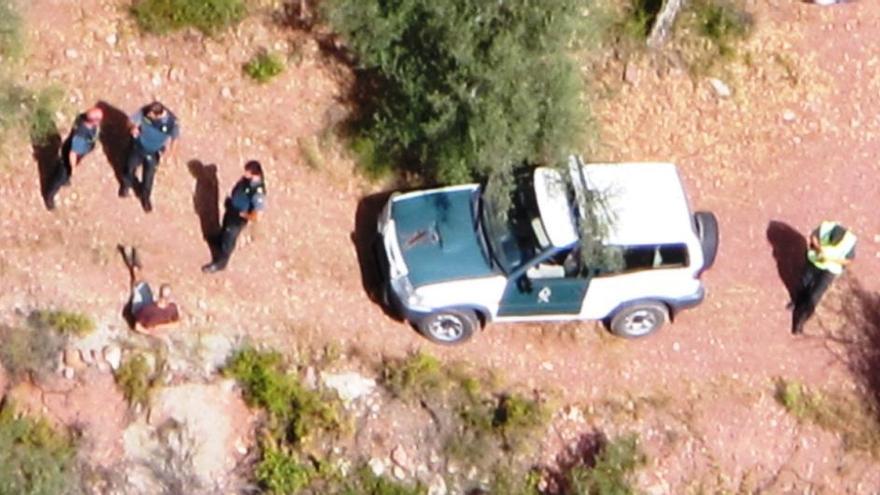 Momento de la detención del agresor. Foto: Guardia Civil