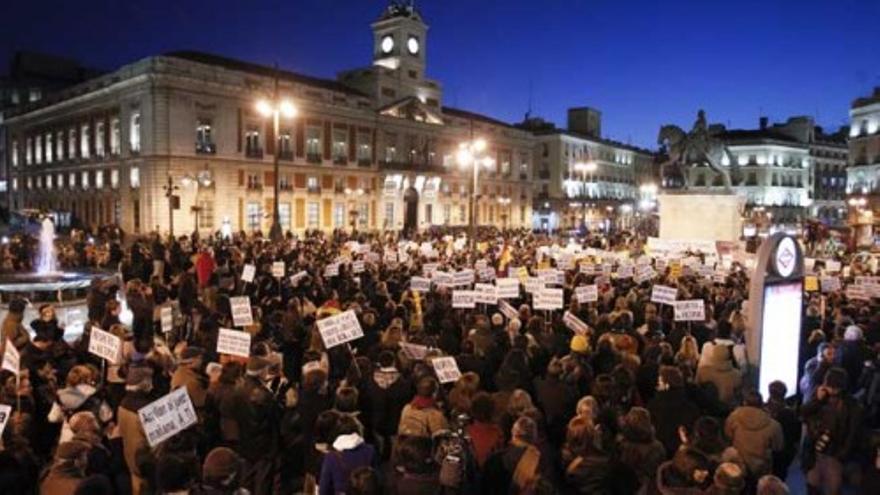 Los partidarios de Garzón salen a la calle