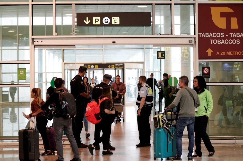 Mossos y Policía se despliegan en Aeropuerto