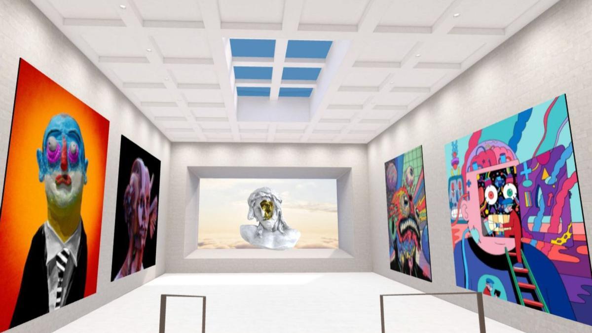 Vista De La Galería De Arte Nft Abierta Por Od Hotels. | Od Hotels