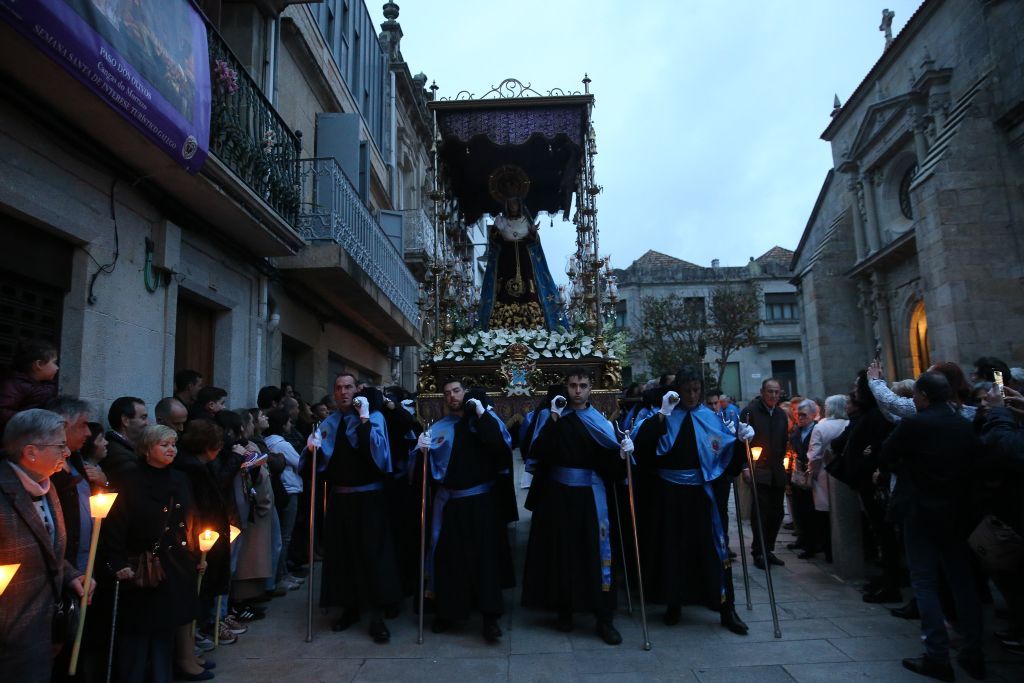 Una procesión de los Dolores pasada por agua