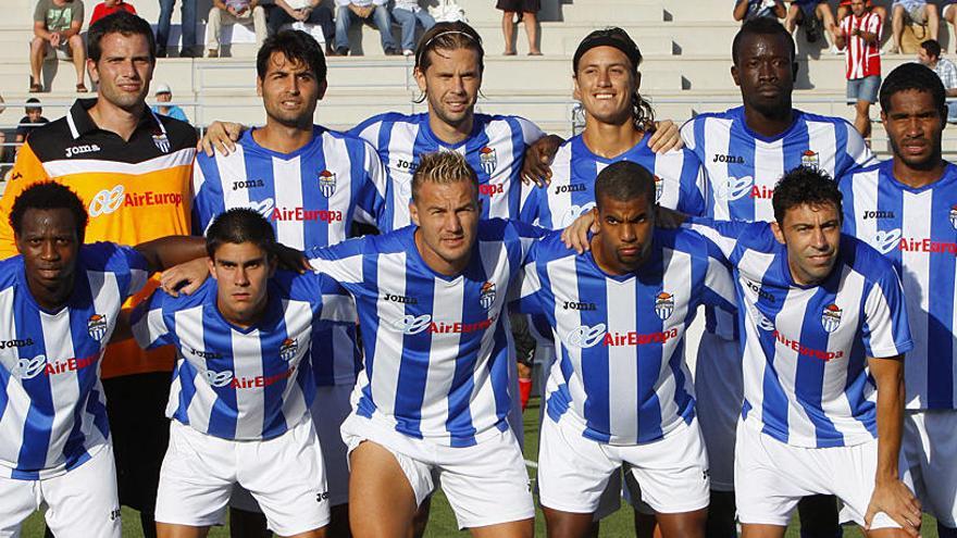 Un once inicial del Atlético Baleares