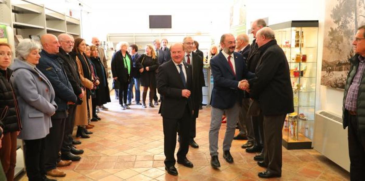 El monasterio de San Juan de la Peña ha acogido la inauguración de la muestra.