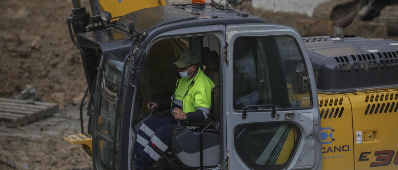 Un trabajador de la construcción.