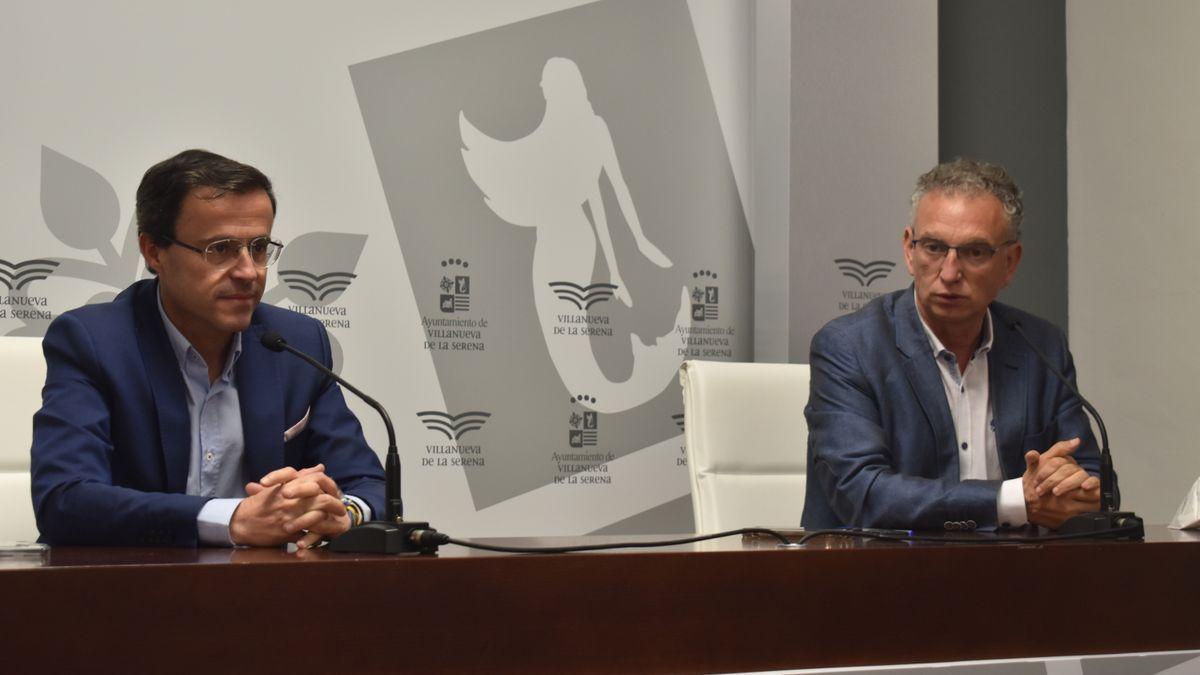 Gallardo y Quintana este jueves en rueda de prensa.