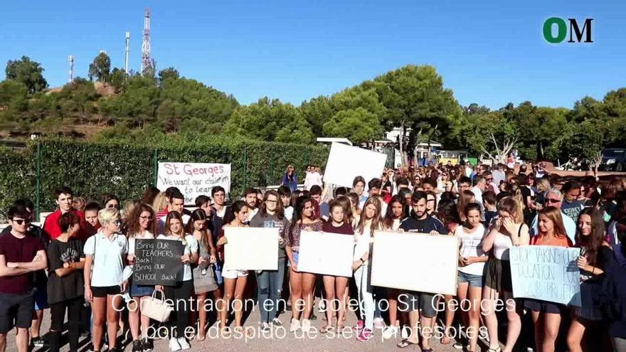 Protestas en el colegio británico St. Georges por el despido de 7 docentes