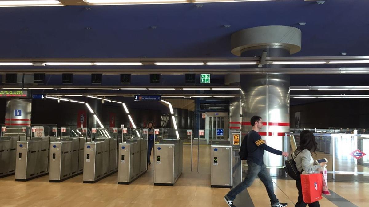 Metro de Madrid estación Estadio Metropolitano