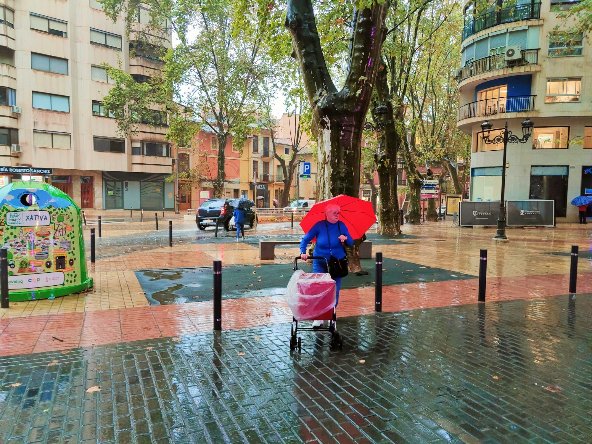 Las lluvias descargan en Xàtiva