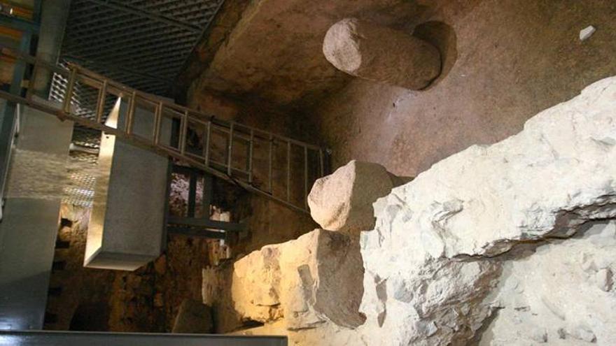 Cáceres negocia la apertura al público de los restos romanos del palacio del Mayoralgo