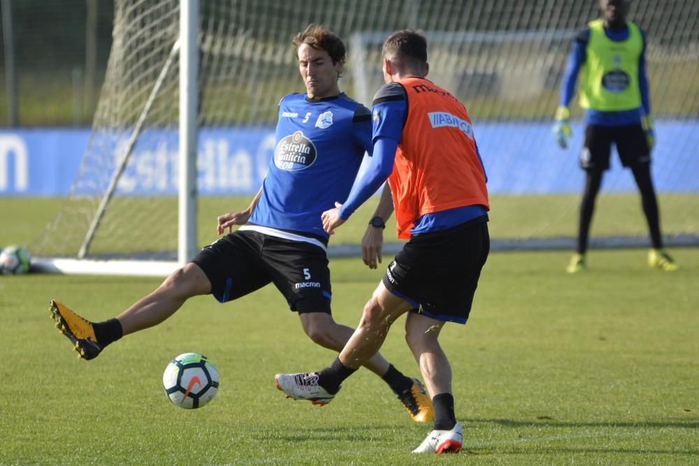 El Dépor madruga para entrenar antes del parón