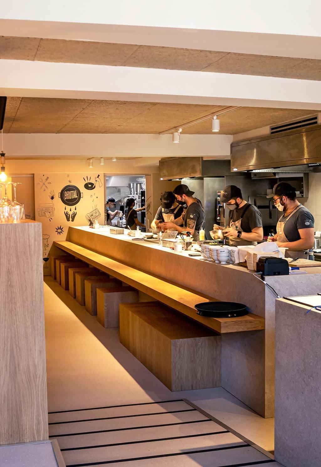 Cocina a la vista de La Radio.