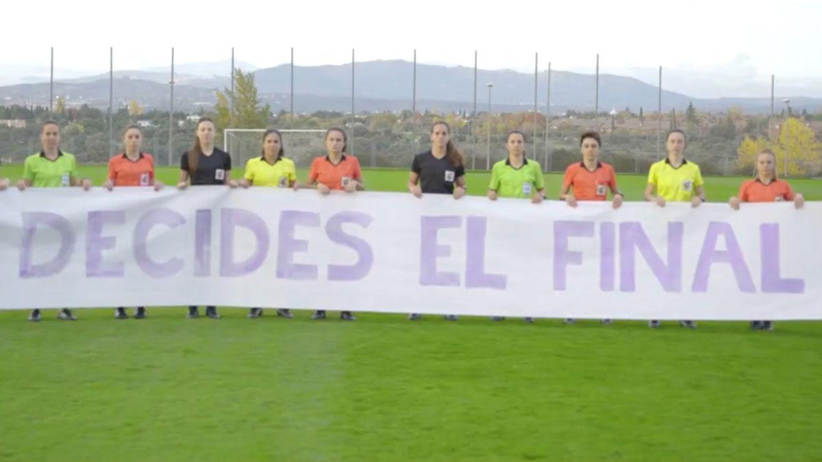 Las árbitras españolas piden que se acabe la violencia de género