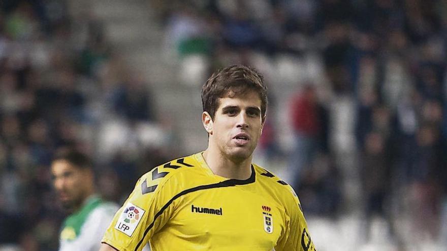 Hervías, durante el partido ante el Córdoba.