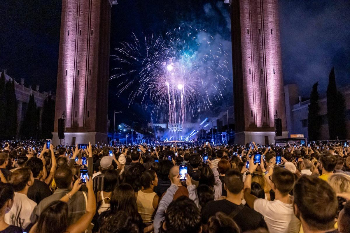 El Piromusical cierra la Mercè a ritmo de Sónar