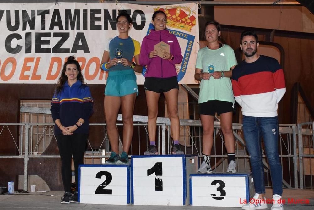 Podios IV Carrera Popular Puentes de Cieza