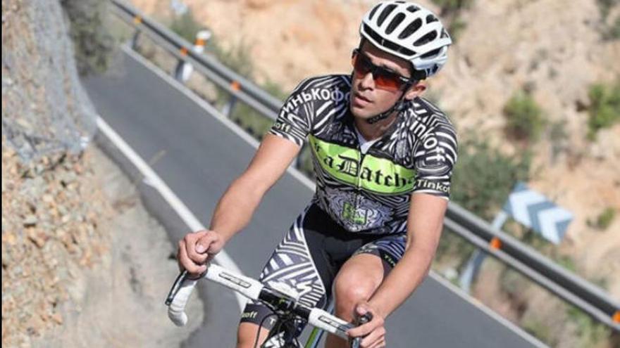 Alberto Contador estrena uniforme en Gran Canaria