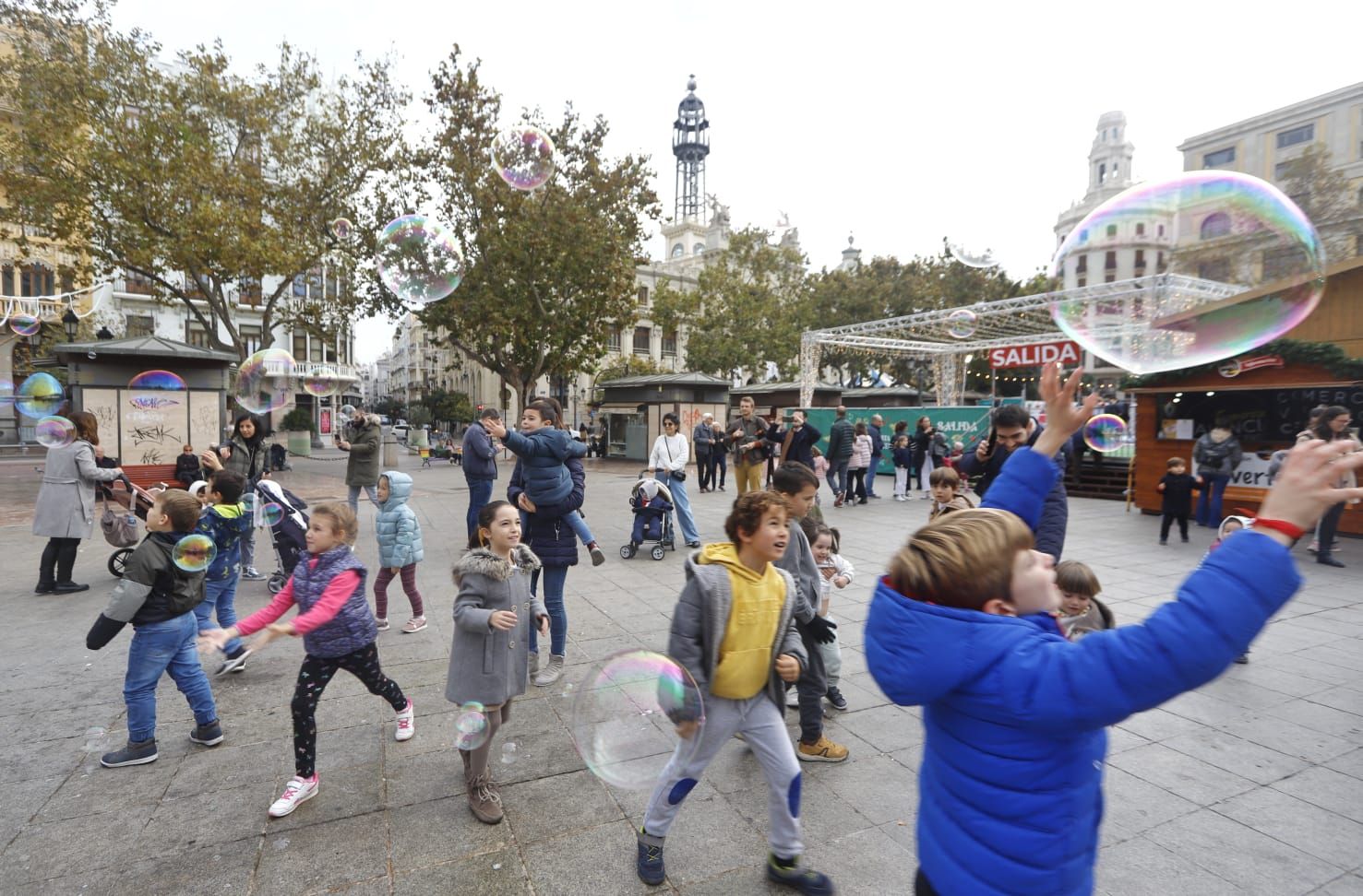 El centro lleno por las compras prenavideñas y el puente de diciembre