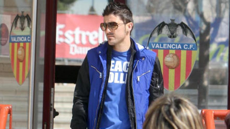 David Villa, a Valencia por Navidad