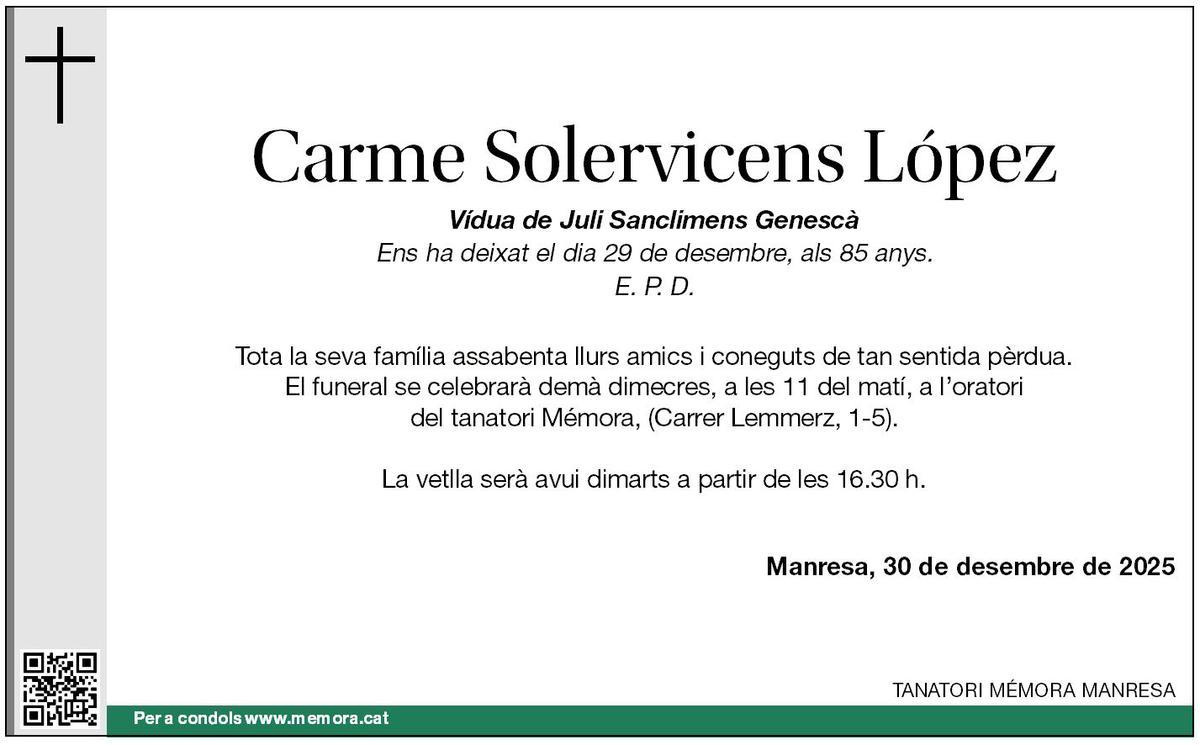 CARME SOLERVICENS LÓPEZ