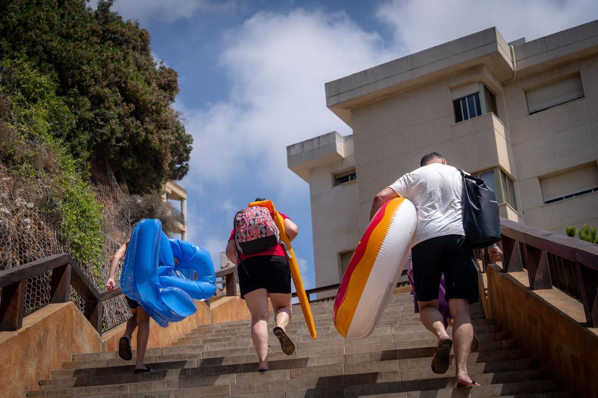 Foto de archivo de turistas en Catalunya