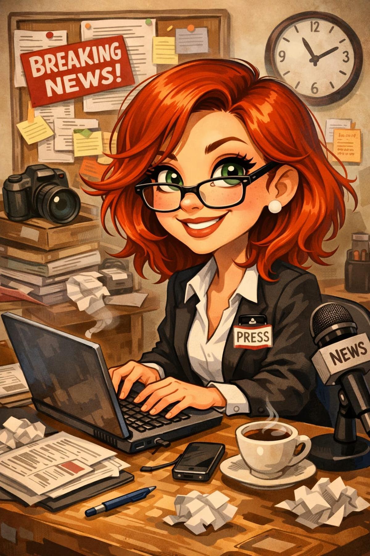 Caricatura generada con ChatGPT