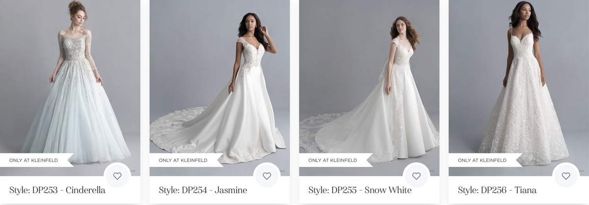 Vestidos de novia de Allure Bridals, princesas Disney