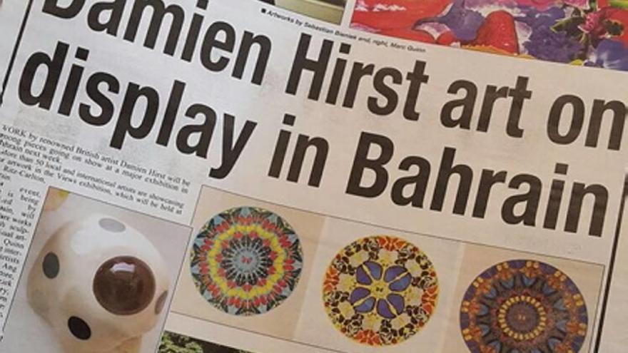 La prensa de Bahrain ya se ha hecho eco de la obra de Rico.