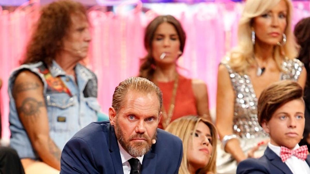 Nacho Vidal en el plató de 'SV'