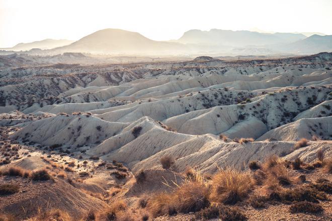 El desierto de Abanilla parece un paisaje de otro mundo.
