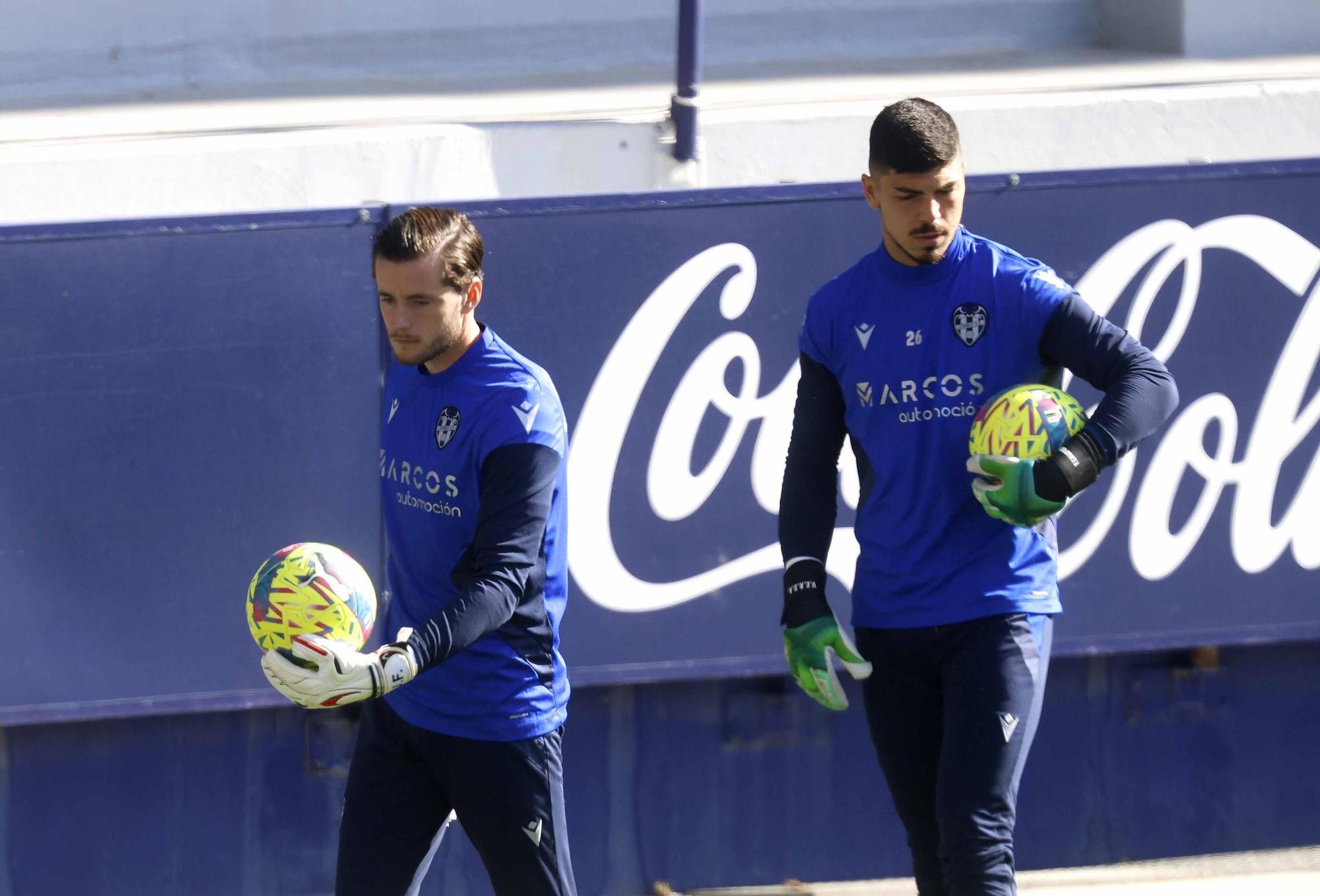 Sesión de entrenamiento del Levante UD