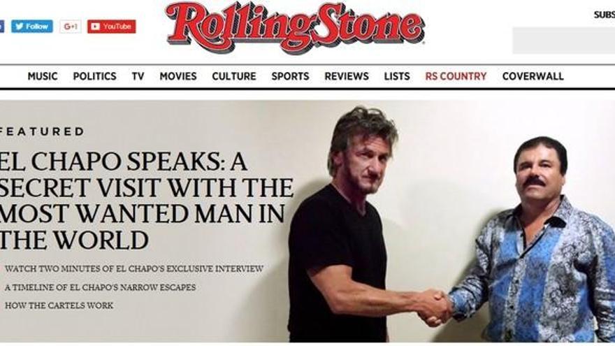 Sean Penn entrevistó a &#039;el Chapo&#039; Guzmán para la revista &#039;Rolling Stone&#039;