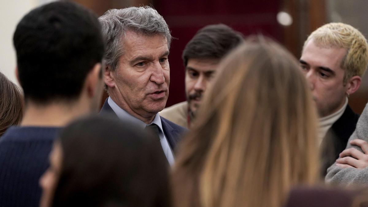 Alberto Núñez Feijóo. Pleno en el Congreso de los Diputados.