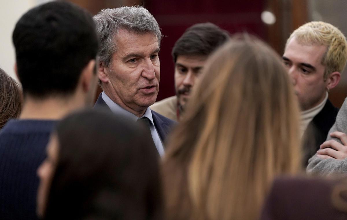 Alberto Núñez Feijóo. Pleno en el Congreso de los Diputados.