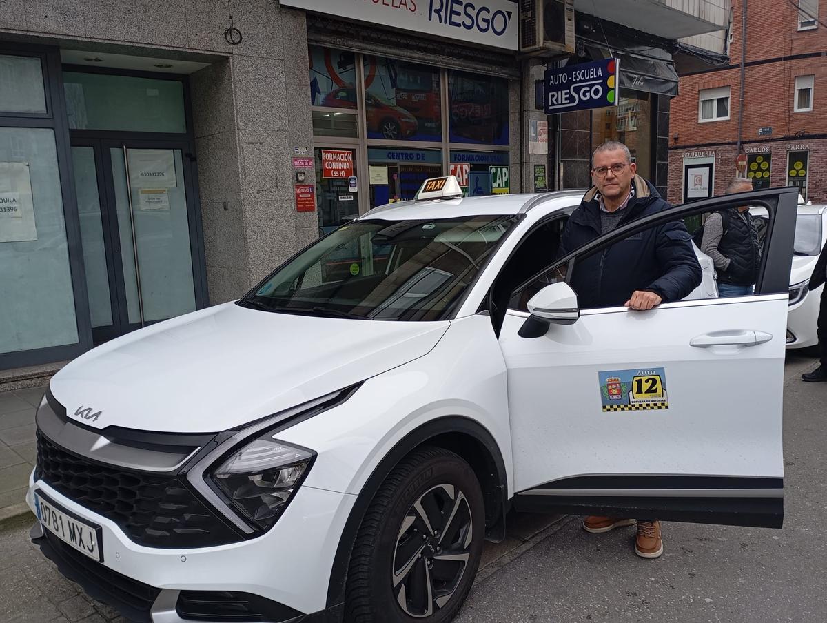 Tino Moreno, en la parada de taxis de Las Vegas.