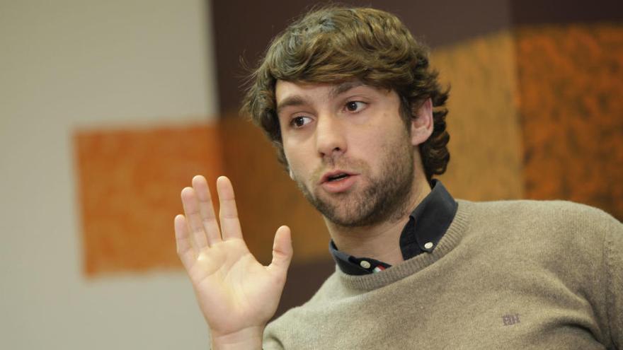 Andrés Ruiz, presidente de Nuevas Generaciones del PP en Gijón.