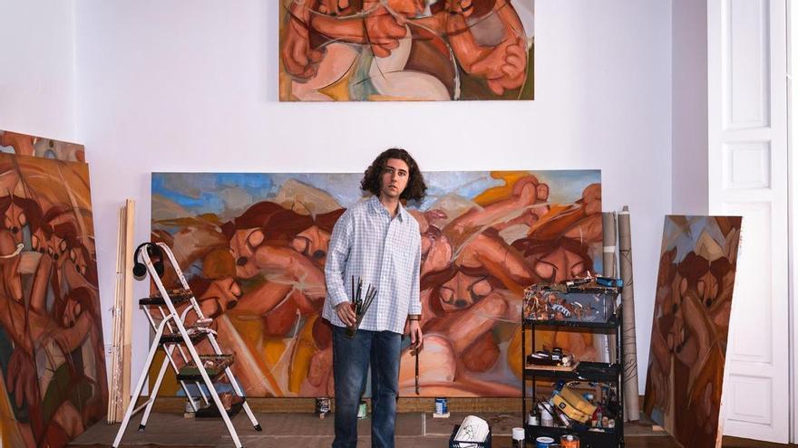El joven pintor grovense Pablo Ozo presenta su obra en Asia