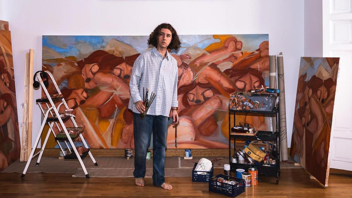 El joven pintor grovense Pablo Ozo presenta su obra en Asia