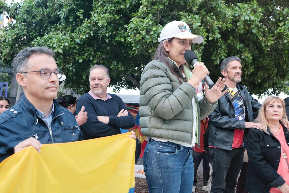 Concentración contra Maduro en plaza de España