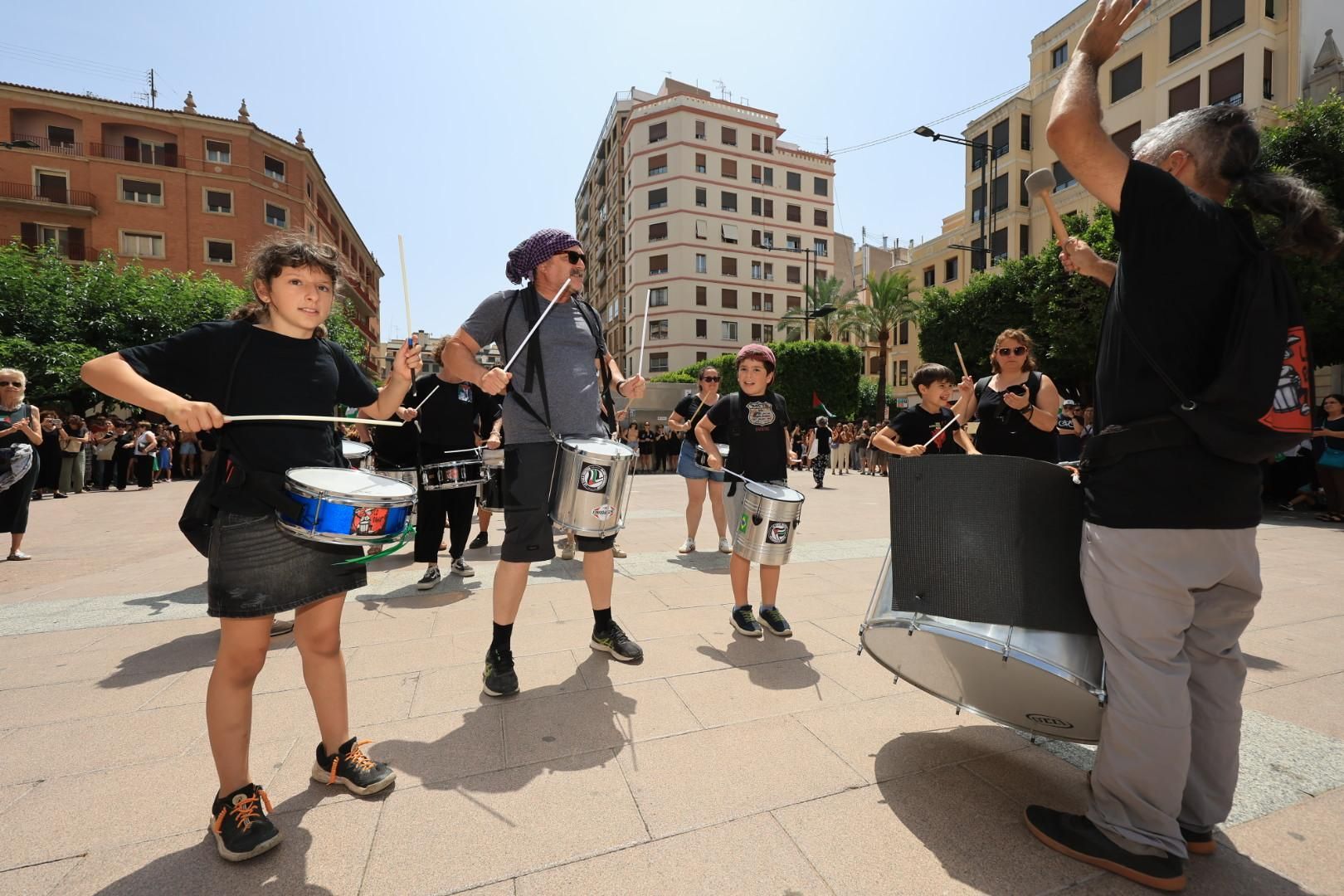 Manifestación a favor del pueblo palestino y la paz en Castellón