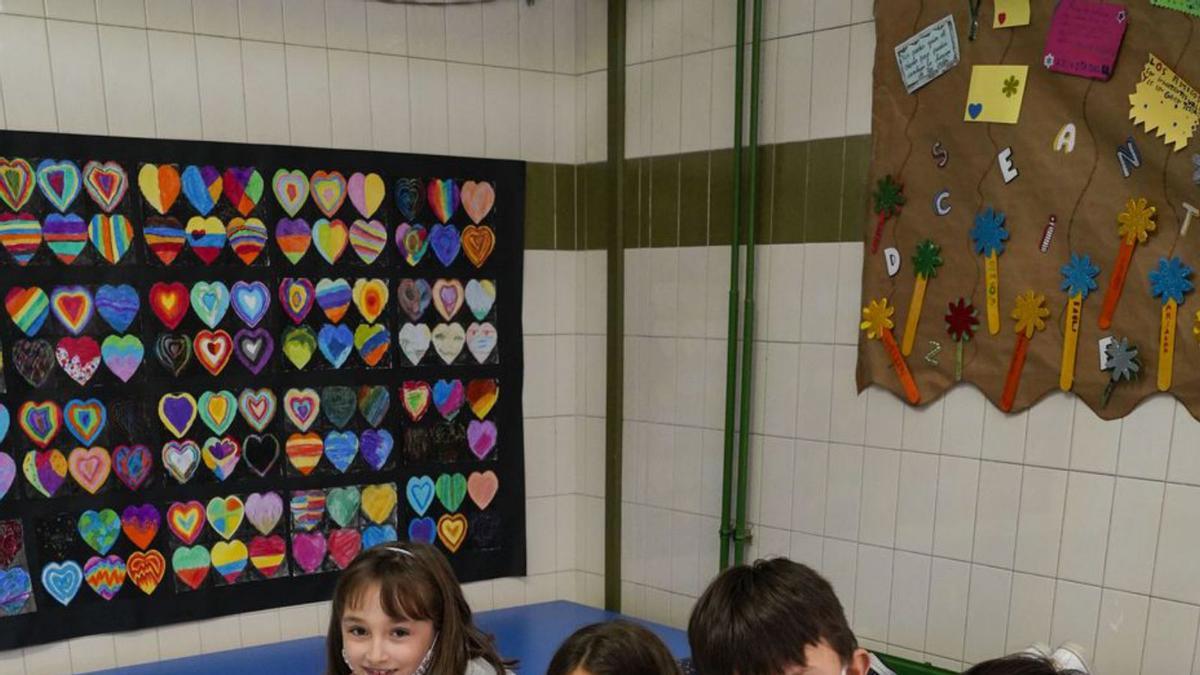 Varios alumnos del colegio Asturias, el año pasado, durante una actividad. | I. S. 