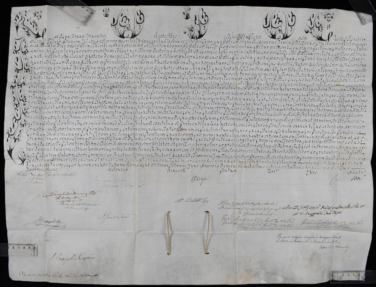 Uno de los documentos del archivo familiar de los hermanos Angulo Sainz de Varanda.