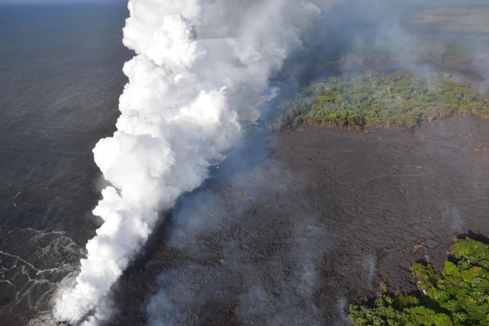 Les erupcions del volcà Kilauea arriben a l'Oceà P