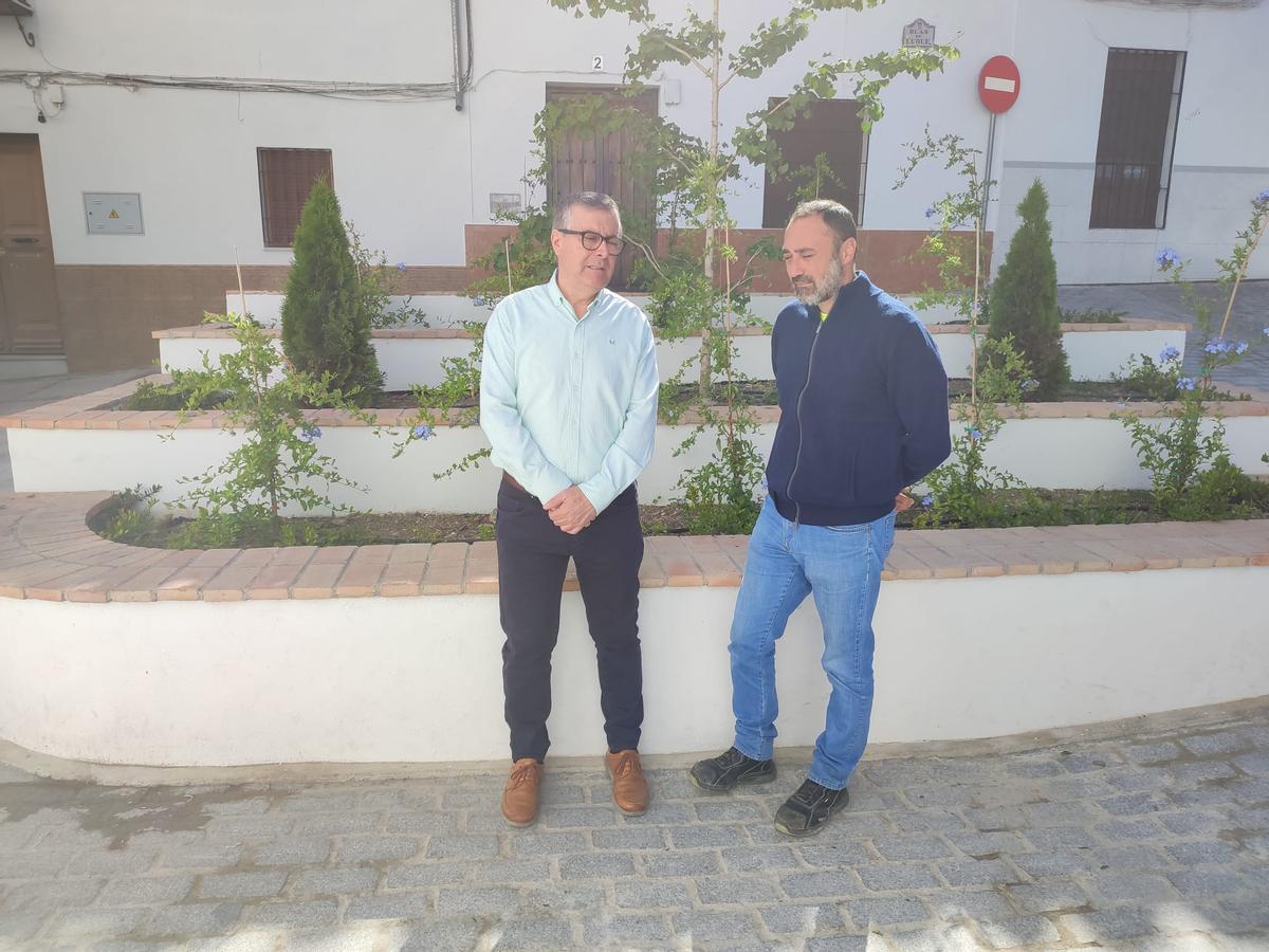Los concejales en la inauguración del espacio.