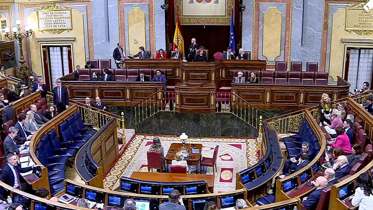 Sesión plenaria del Congreso de los Diputados el pasado martes
