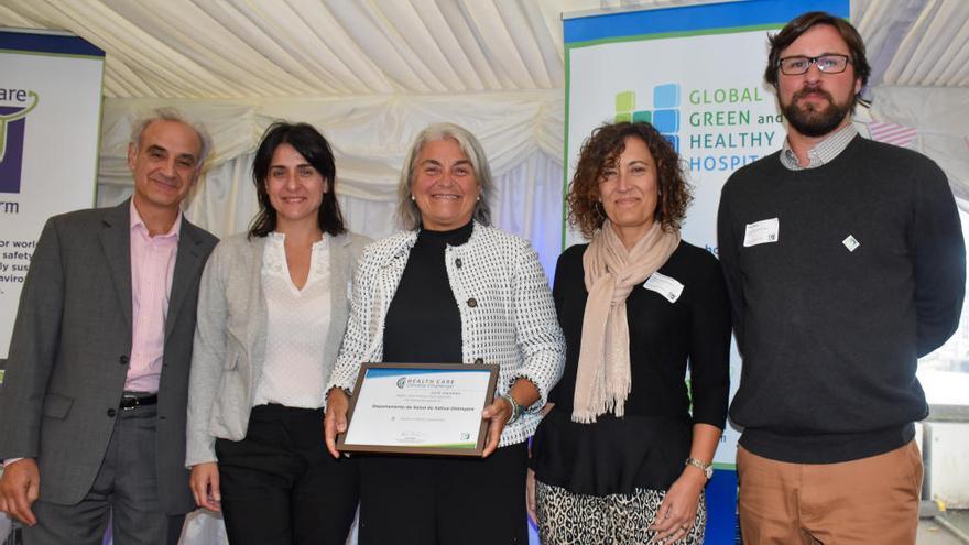 El Departamento de Salud Xàtiva-Ontinyent recibe el premio al liderazgo frente al cambio climático