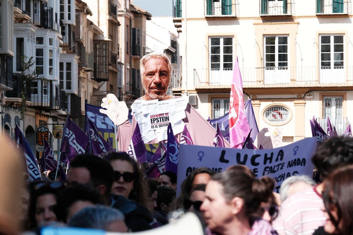 Manifestación por la celebración del 8M.