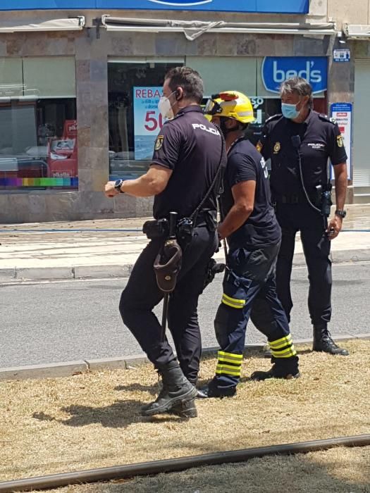 Incendio en un edificio de la zona de Miriam Blasco