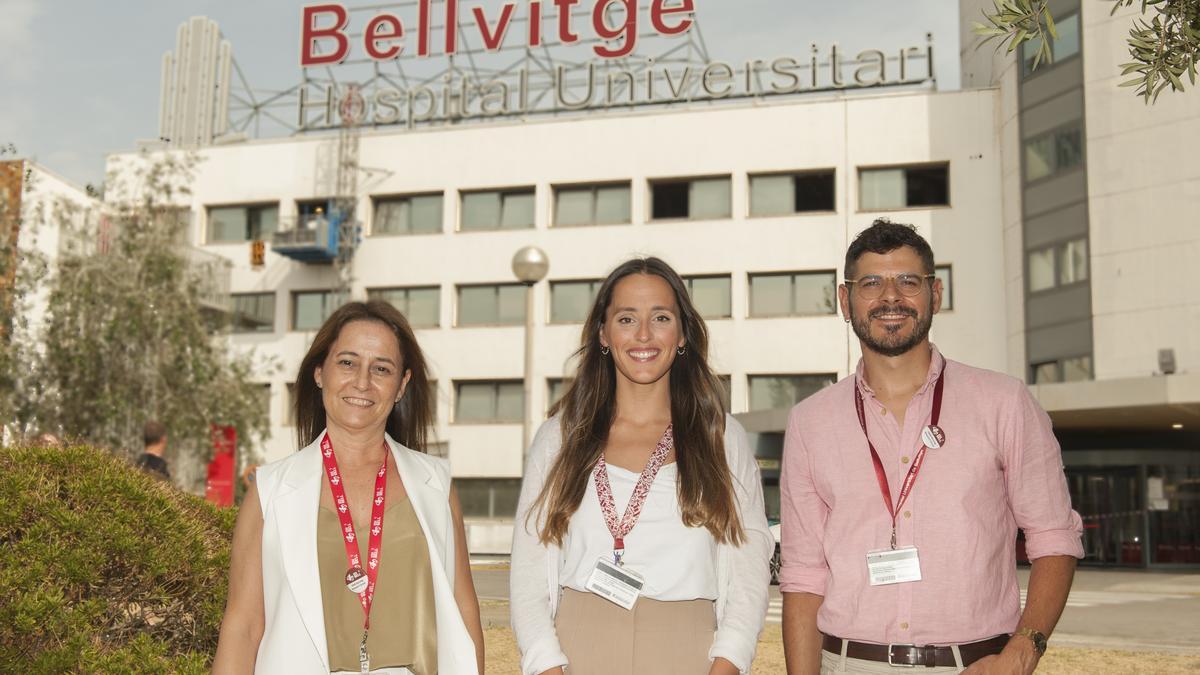 Marta Romero, Andrea Urbino i Jordi Adamuz GRIN IDIBELL   Hospital de Bellvitge