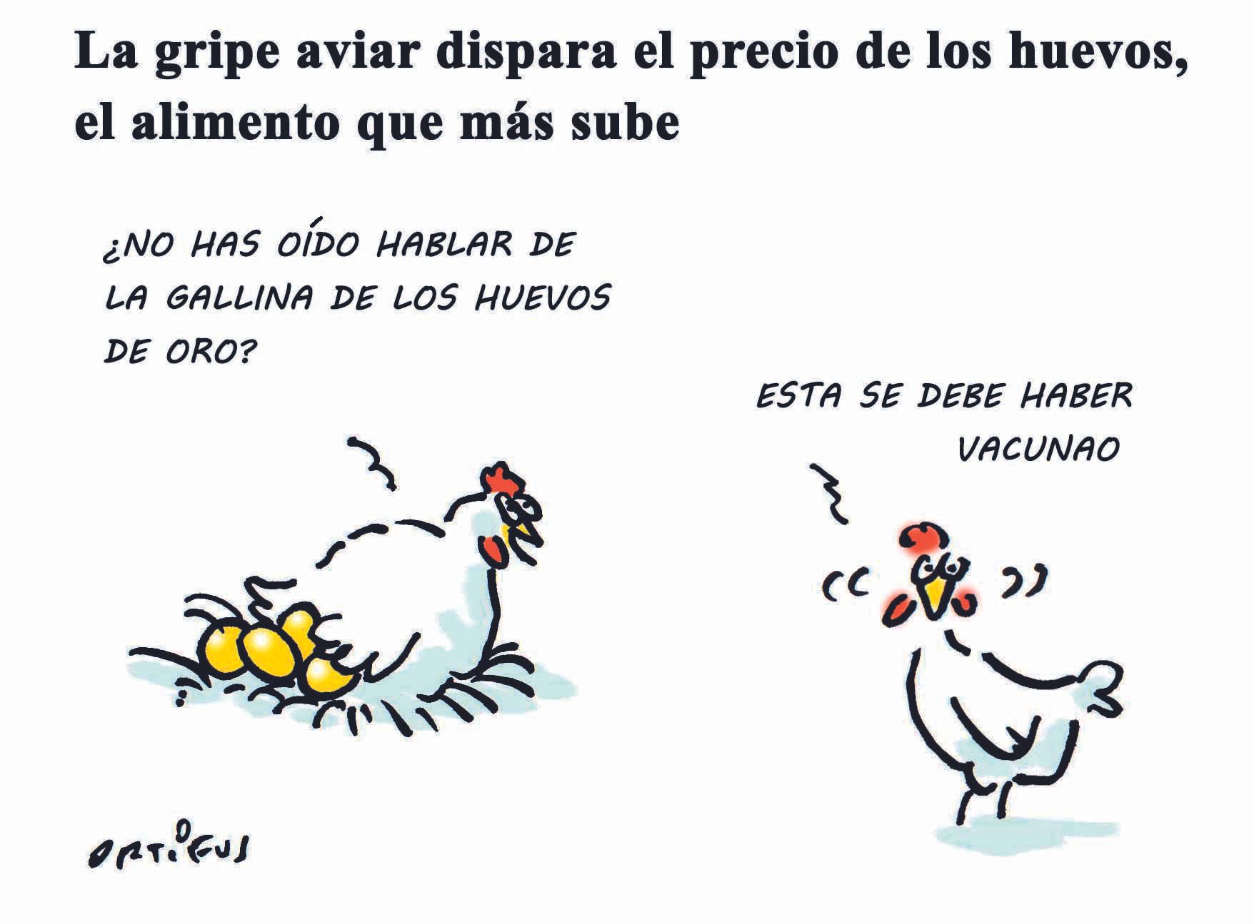 La gripe aviar dispara el precio de los huevos, el alimento que más sube